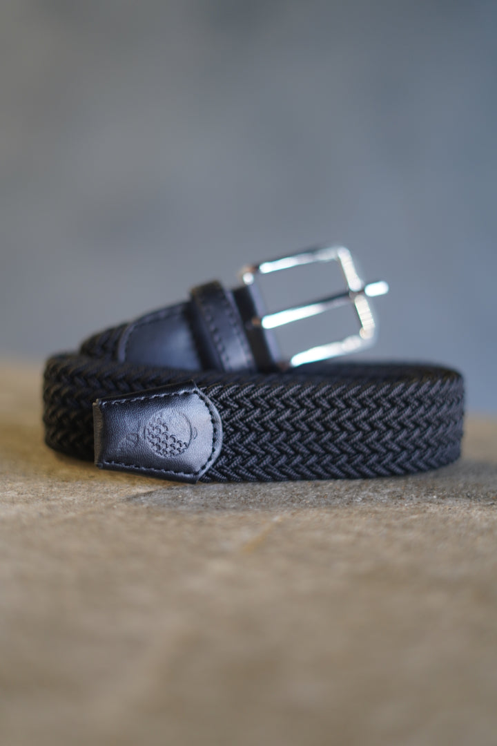 Stretch Webbed Belt - Black