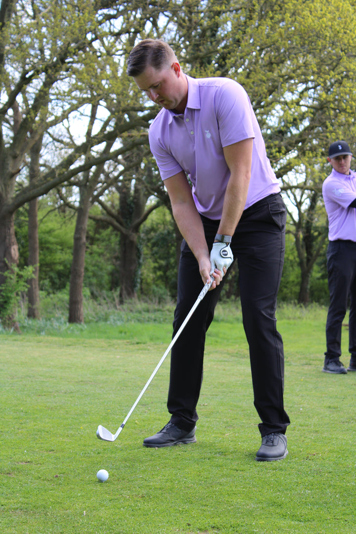 Embroidered Logo Pastel Polo - Purple
